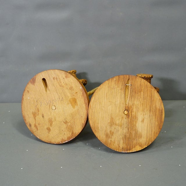 A Pair Great Black Forest Wall Sconces With Deer Antlers, Germany Ca. 1950 For Sale - Image 9 of 9