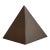 Vintage Sarreid Patinated Metal Pyramid Sculpture For Sale