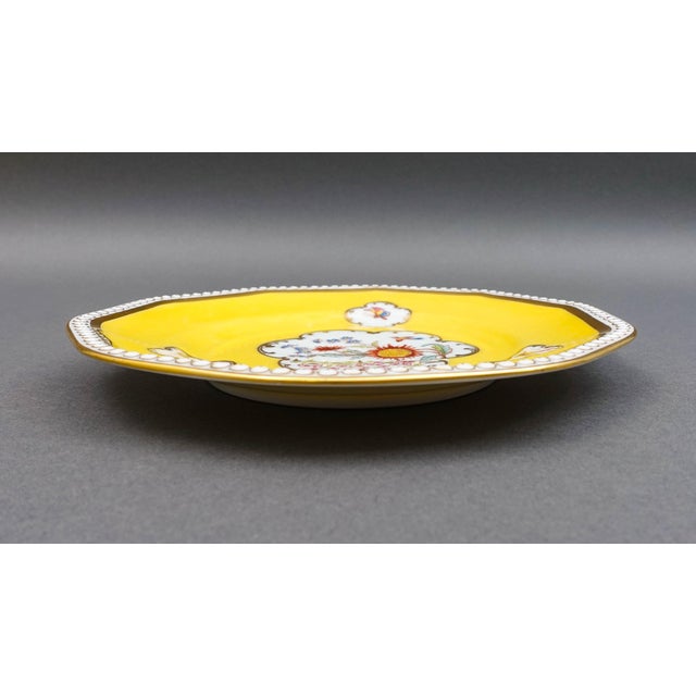 Mid 20th Century Rosenthal Bavaria Dresden Yellow Gold Gilt Floral Porcelain Salad Plate - Set of 6 For Sale In Miami - Image 6 of 10