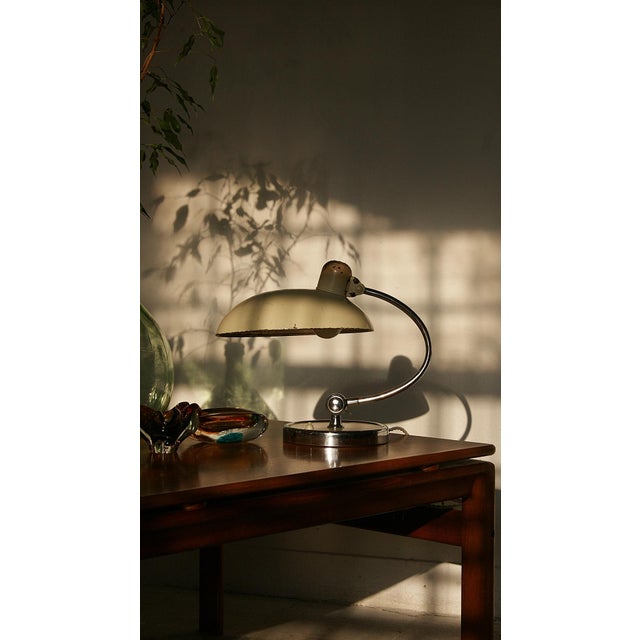Cream Model President 663 Table Lamp by Dell for Kaiser Idell For Sale - Image 8 of 10