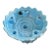 Vintage Fenton Blue Opalescent Hobnail Candle Bowl For Sale
