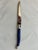 French Country Authentic French Jean Dubost Laguiole Steak Knives Blue Color, New - Set of 6 For Sale - Image 3 of 10