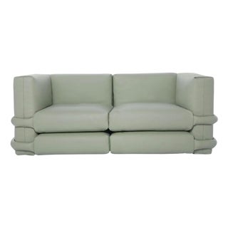 Two-Seater Pillow Sofa in Leather by Muller Van Severen for BD Barcelona For Sale