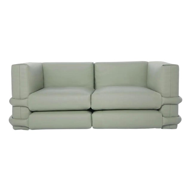 Two-Seater Pillow Sofa in Leather by Muller Van Severen for BD Barcelona For Sale