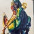 Original watercolor and ink painting attributed to Michael Smiroldo (American, b. 1946), an artist known for his...