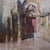 This oil on panel artwork captures the entrance of a basilica, with bold brushstrokes conveying a sense of movement and...