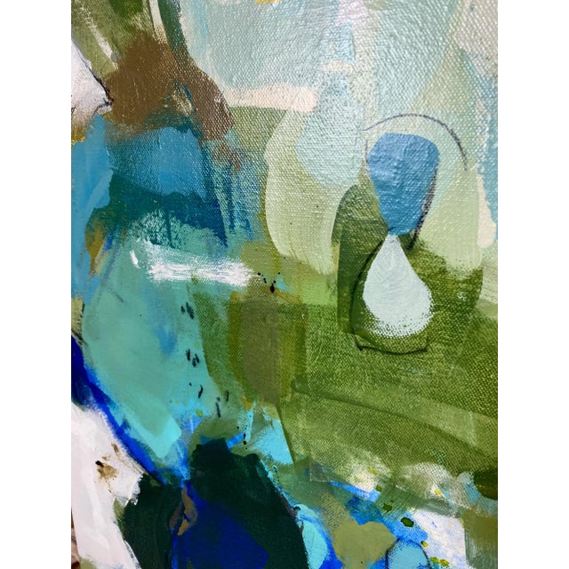 “Things From Deep Sleep” Contemporary Abstract Mixed-Media Painting by Gina Cochran For Sale - Image 6 of 10