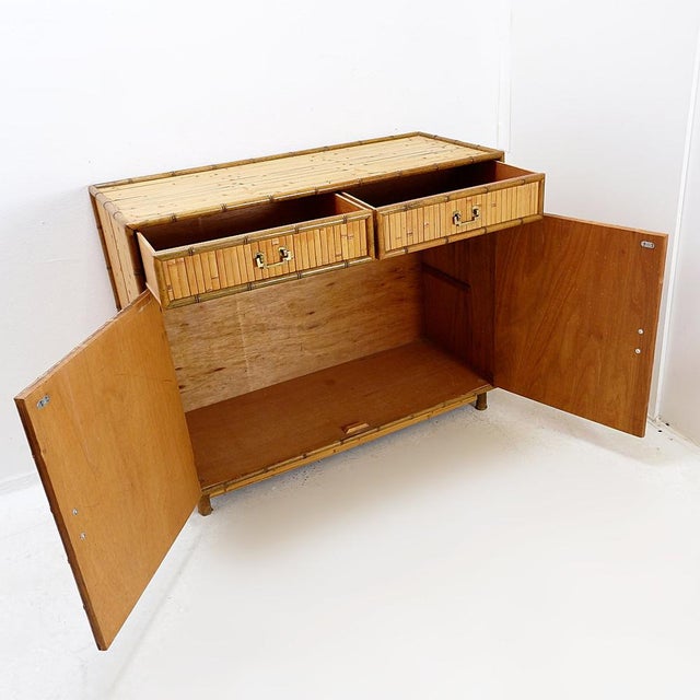 Vintage Bamboo Buffet, 1960s For Sale - Image 4 of 17