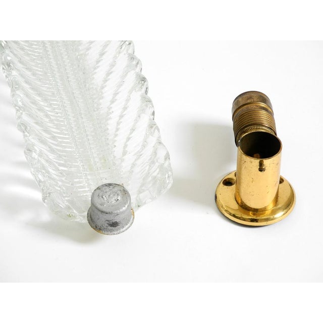 Mid-Century Modern Italian Murano Glass Wall Lamp from Barovier & Toso, 1950s For Sale - Image 14 of 15