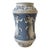Vintage Hand Painted Italian Majolica Blue & White Neoclassical Vase, Made in Deruta, Italy, in the Manner of Samuel Alcock For Sale