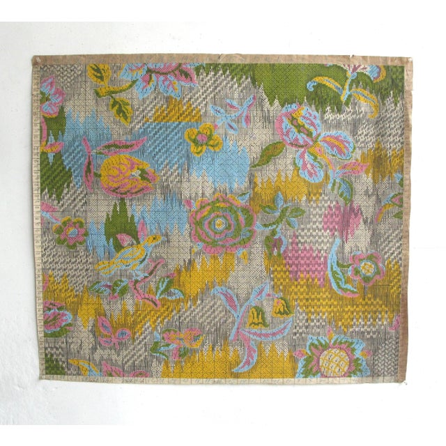 19th c. French original textile design. Gouache on paper. Each design is a one-of-a-kind, hand-painted work. The designs...