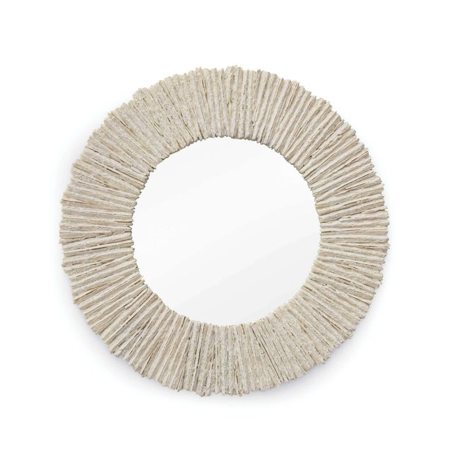 Not Yet Made - Made To Order Regina Andrew Modern Slate Mirror Round in Natural For Sale - Image 5 of 5
