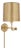 Barbara Barry for Visual Comfort Signature Go Lightly Swing Arm Wall Light in Soft Brass with Soft Brass Shade For Sale