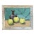Vintage Boho Original Apples Still Life Oil on Board For Sale