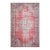 1970s Vintage Turkish Handmade Wool Cotton Red Area Rug For Sale