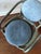 Attributed Ochre Caribou Leather Chairs Set of 3 For Sale In New York - Image 6 of 11