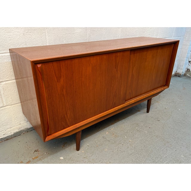 Mid 20th Century Mid-Century Modern Danish Teak Sideboard For Sale - Image 5 of 15