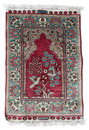 Vintage Turkish Silk Istanbul Rug, 2000s