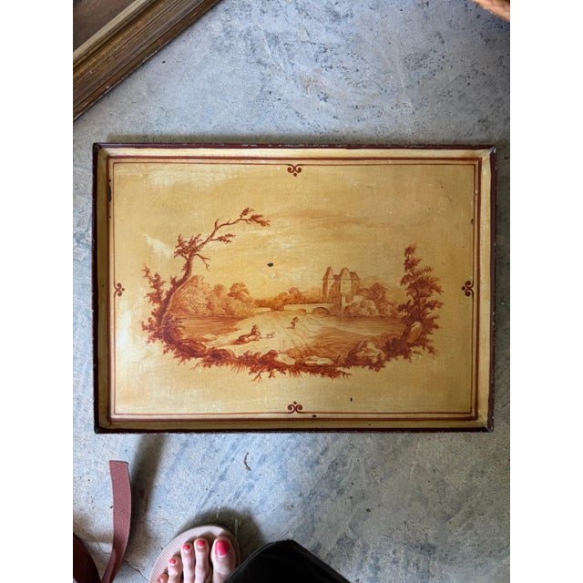 French Tole Tray For Sale - Image 4 of 4