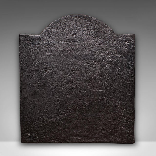 Antique Fire Back, English Carolean Revival Fireplace Reflector, Early Victorian For Sale - Image 4 of 8