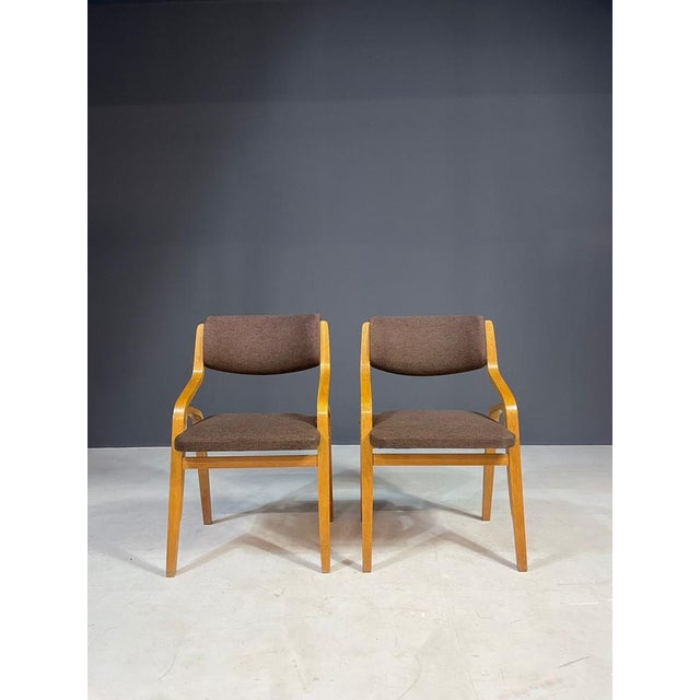 Set of Armchairs by Ludvík Volák for Dřevopodnik Holešov, 1970s For Sale - Image 9 of 18