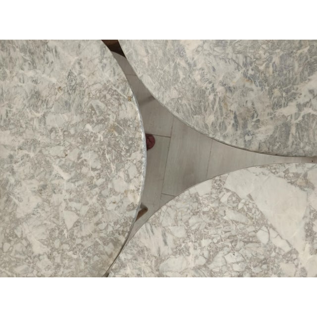 Marble Bistro Side Tables, Set of 4 For Sale - Image 14 of 18