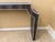 2020s Bernhardt Crocodile Embossed Leather Console Table With Nickel Nailhead Trim For Sale - Image 5 of 5