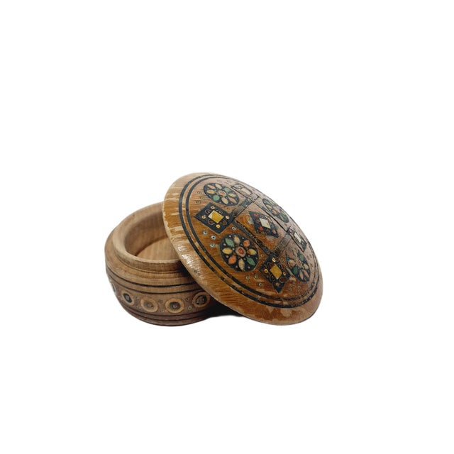 Brown Vintage Hucul Wooden Box, 1950s For Sale - Image 8 of 11
