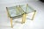 Mid 20th Century Mid 20th Century Pair of Maison Jansen Style Brass & Glass Side Tables For Sale - Image 5 of 7