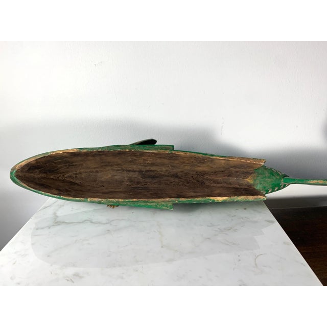 Late 20th Century African Carved Wooden Ceremonial Sculptured Fish Bozo Tribe Mali For Sale - Image 12 of 13