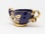 Vintage Italian Pottery Decorative Handled Bowl in Navy With Gold Decoration For Sale - Image 9 of 15