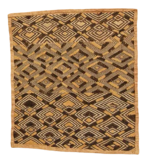 Striking Antique Kuba Raffia Panel