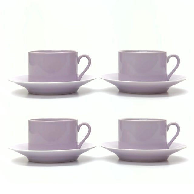 Fitz and Floyd 1980s Fitz and Floyd Coffee Cups and Saucers Set- 16 Pieces For Sale - Image 4 of 6