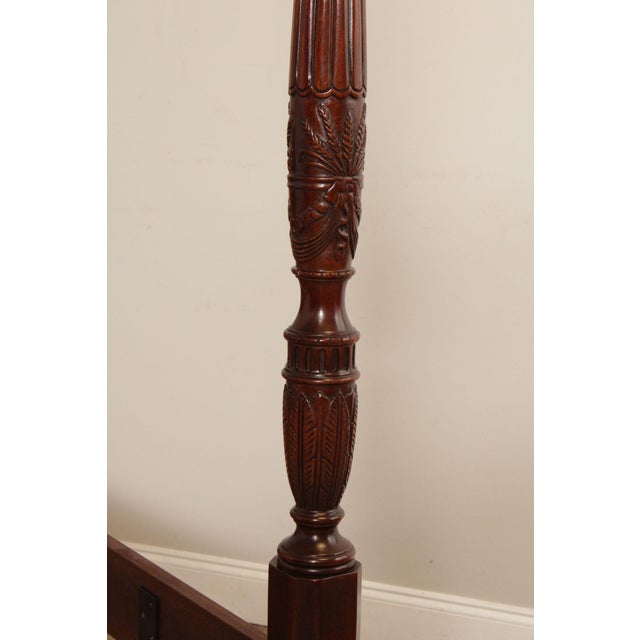 Drexel '18th Century Classics' Mahogany Queen Poster Bed For Sale - Image 9 of 12