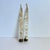 Gold Vintage Taper Candles Clear Lucite Acrylic Floating Gold Leaf Fleck Candlesticks MCM a Pair For Sale - Image 8 of 8
