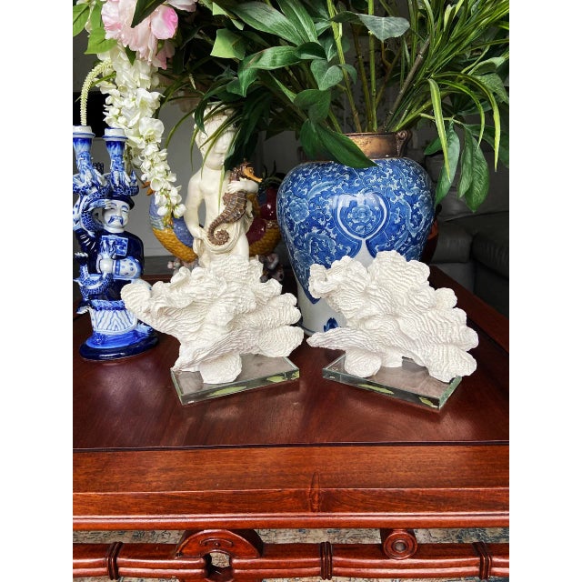2000 - 2009 Contemporary Coastal Decorative Ocean Reef Faux Coral Objects- Set of 2 For Sale - Image 5 of 5