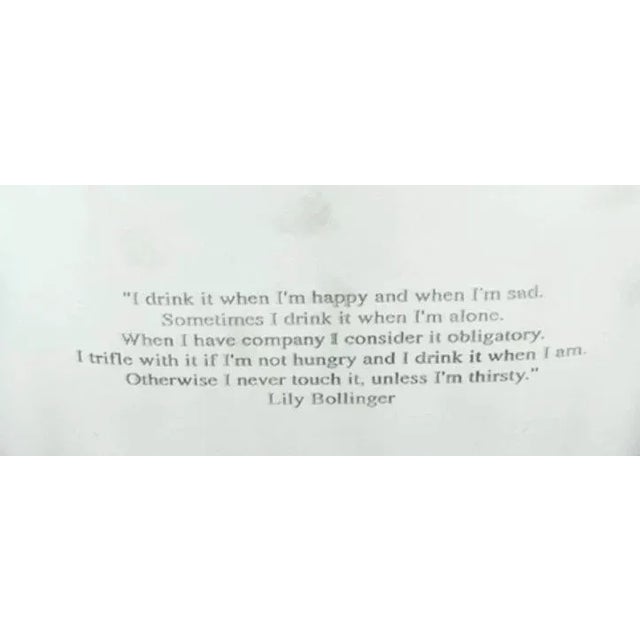 Late 20th Century Napoleon Bonaparte Quote Silver Metal Champagne Ice Bucket Barware Party For Sale - Image 4 of 12