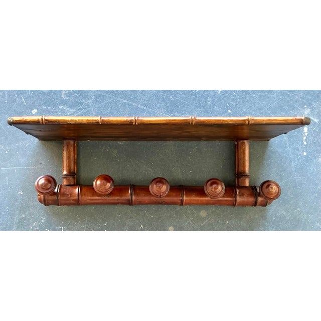 Vintage Boho Turned Wood Coat Rack For Sale - Image 10 of 12