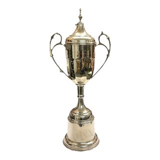 Late 90's Large Silver Decorative Trophy For Sale