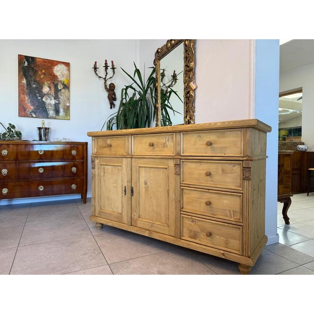 Rustic Country-Style Sideboard/Cabinet - Apothecary Cabinet Dimensions: Height x Width x Depth 99 x 160 x 50 cm. For sale...