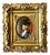 Antique Hand-Painted Georgian Miniature Portrait of Sarah Siddons in Gilt Frame For Sale