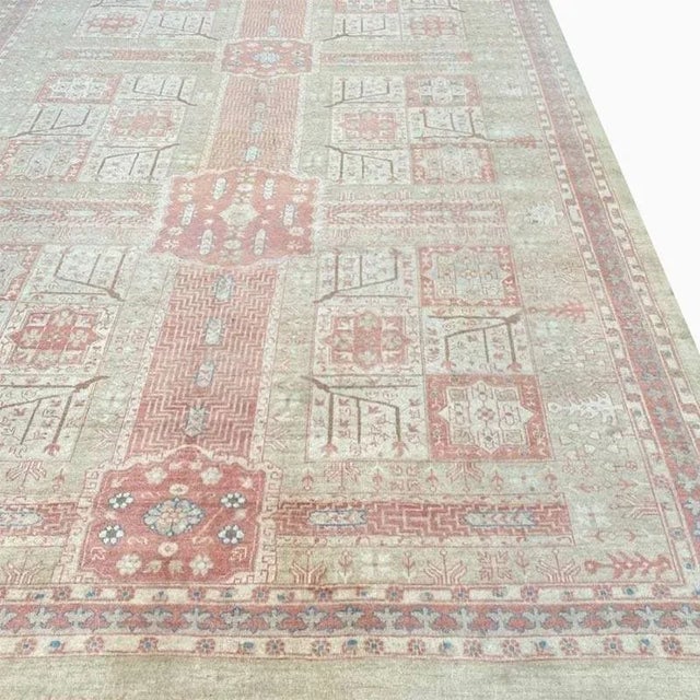 1990s Old Persian Bakshayesh Area Rug 10’5″ X 12’7″ For Sale - Image 4 of 12
