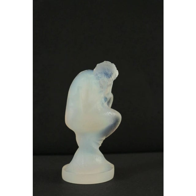 René Lalique Art Deco French Opalescent Glass Mermaid Car Mascot Sculpture by René Lalique, 1920s For Sale - Image 4 of 7