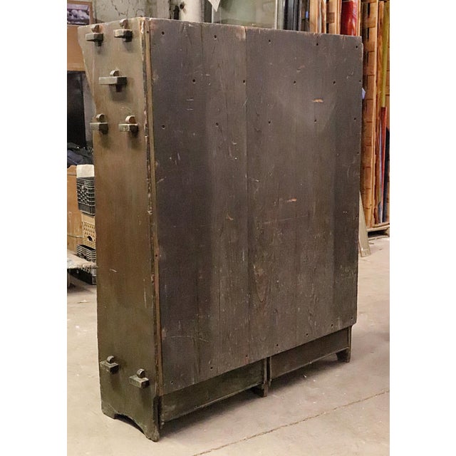 Brown 20th Century Early Arts & Crafts Oak Storage Cabinet For Sale - Image 8 of 10