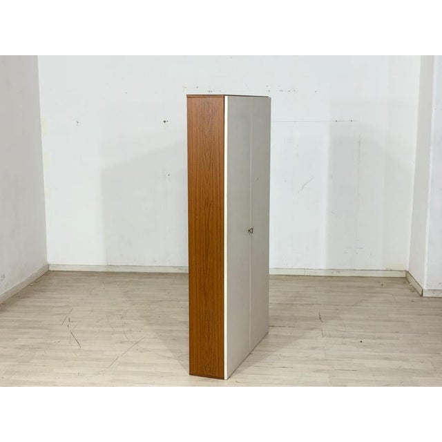 Wood Large Mid-Century Shoe Cabinet in Pine, 1960s For Sale - Image 7 of 13