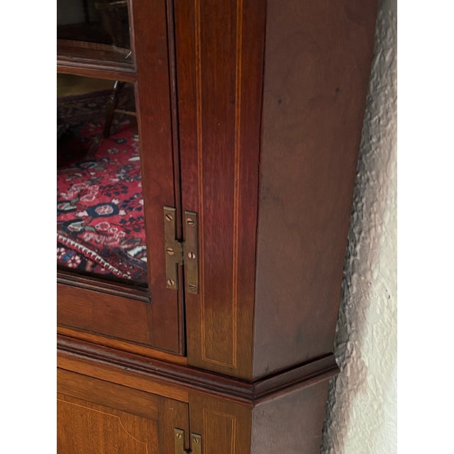 Antique Chippendale Corner Cabinet, Circa Late 1800s For Sale - Image 9 of 12