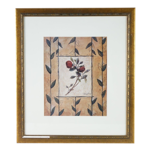 The Patterned Garden 3 - Print of Original Oil Pencil on Board Signed
