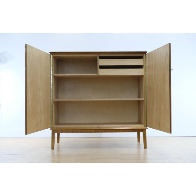 1940s Swedish Modern Flora Cabinet with Illustrations by C.A.M Lindman, 1940s For Sale - Image 5 of 9