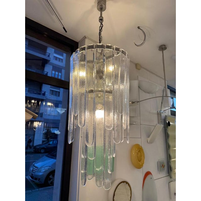 Murano Glass Waterfall Chandelier by Carlo Nason for Mazzega, 1970s For Sale - Image 10 of 14