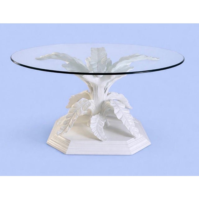 Set of 4 Grotto Shell Back Dining Chairs With Hand Carved Dining Table For Sale In Jacksonville, FL - Image 6 of 10